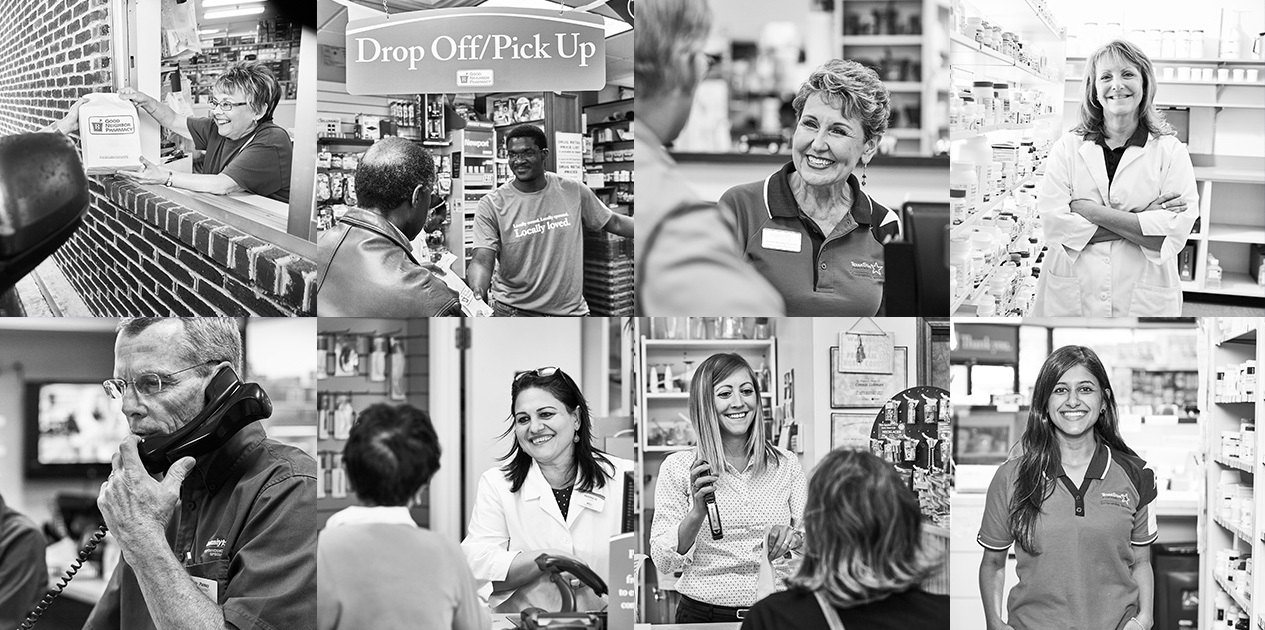 Good Neighbor Pharmacy members working in their pharmacies