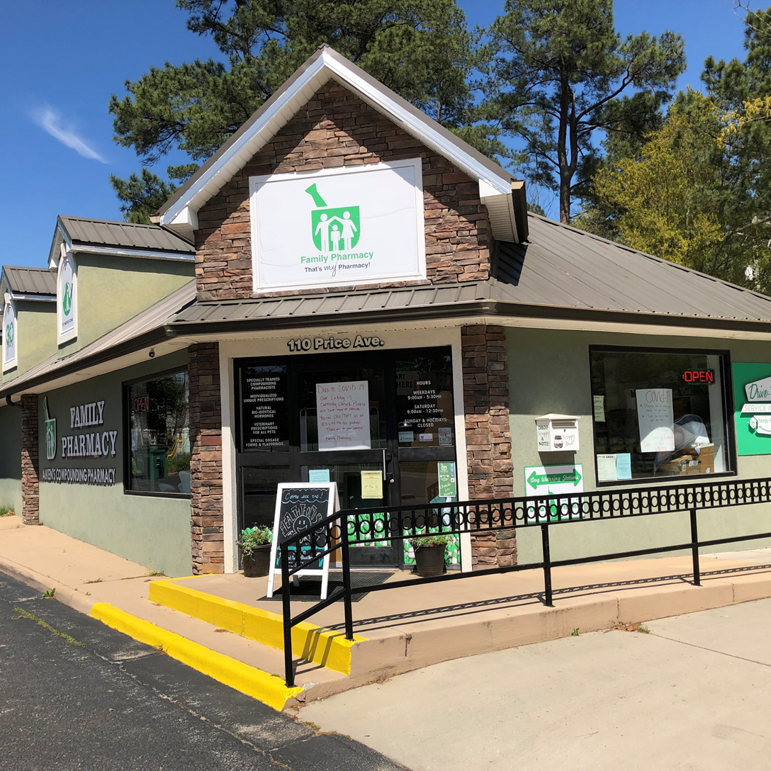 The exterior of Family Pharmacy