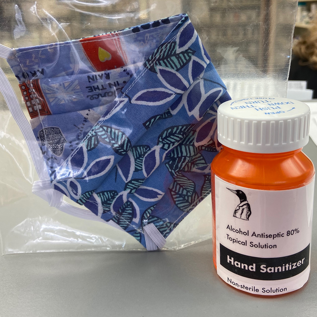 Northfield Pharmacy is providing hand sanitizer and face masks to their community