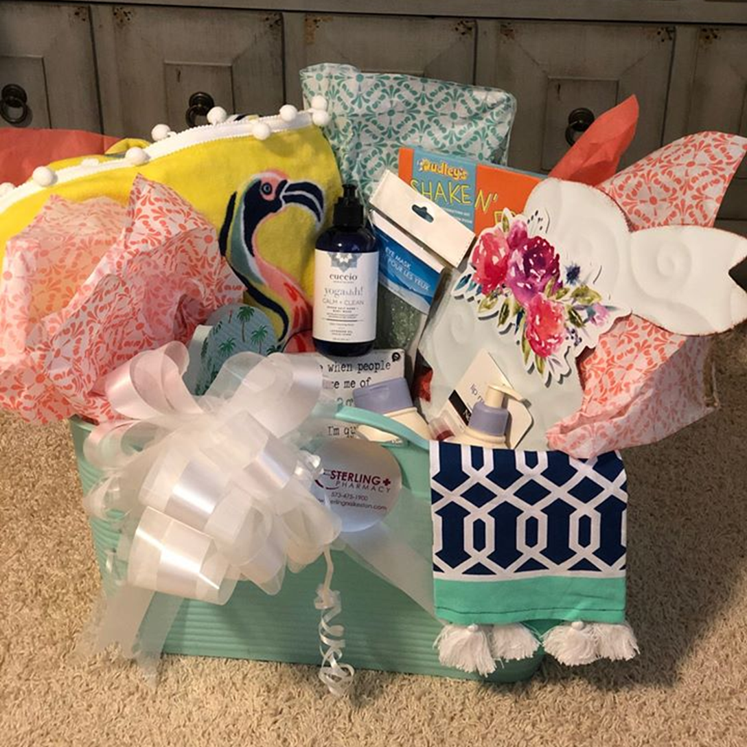 Sterling Pharmacy gave away this special gift basket to one lucky essential worker
