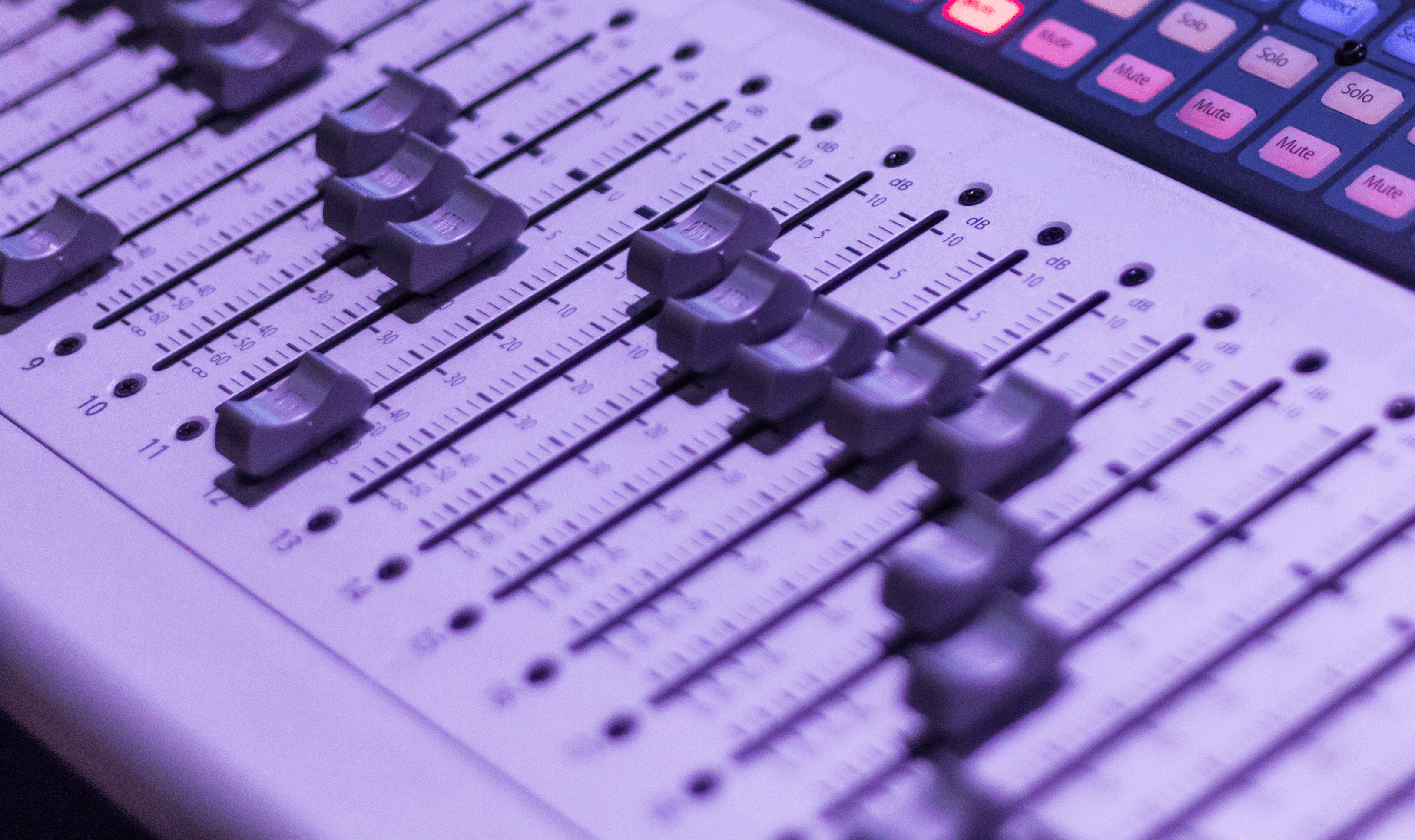 Audio mixing board