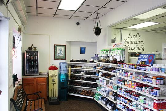 The inside of a pharmacy before transformation