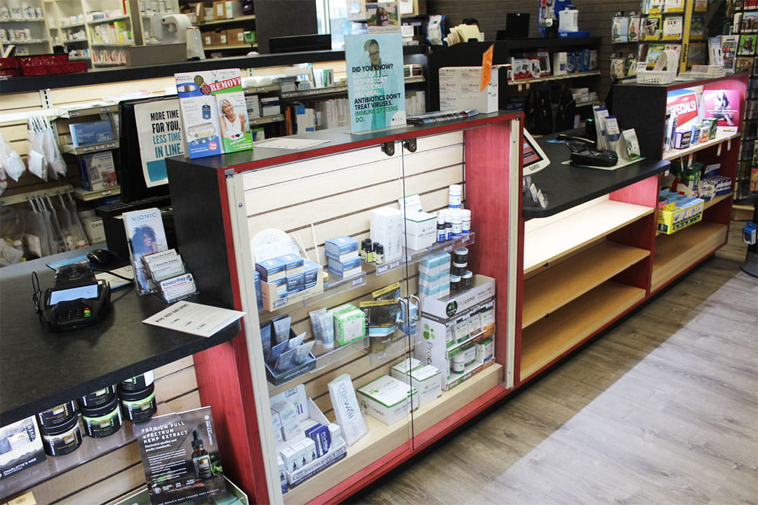The inside of a pharmacy after transformation