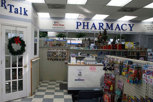 The inside of a pharmacy before transformation