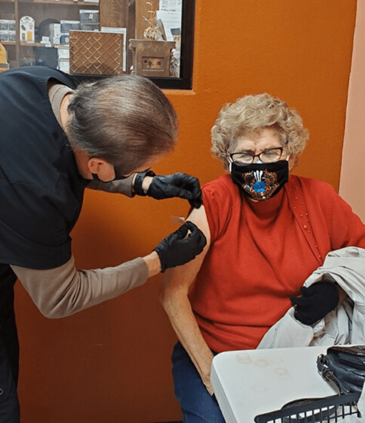 Ochoa's Pharmacy administering COVID-19 vaccinations